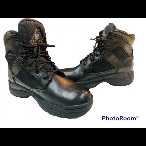 🔥🔥Rocky Alpha Force Uniform Duty Black Boots 🥾 Size 7 Women’s - Picture 2 of 4